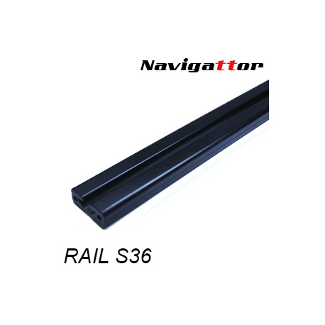 Rail aluminio 40 cm largo